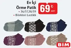 EV İÇİ ÖRME PATİK fiyat ve kampanya bilgisi